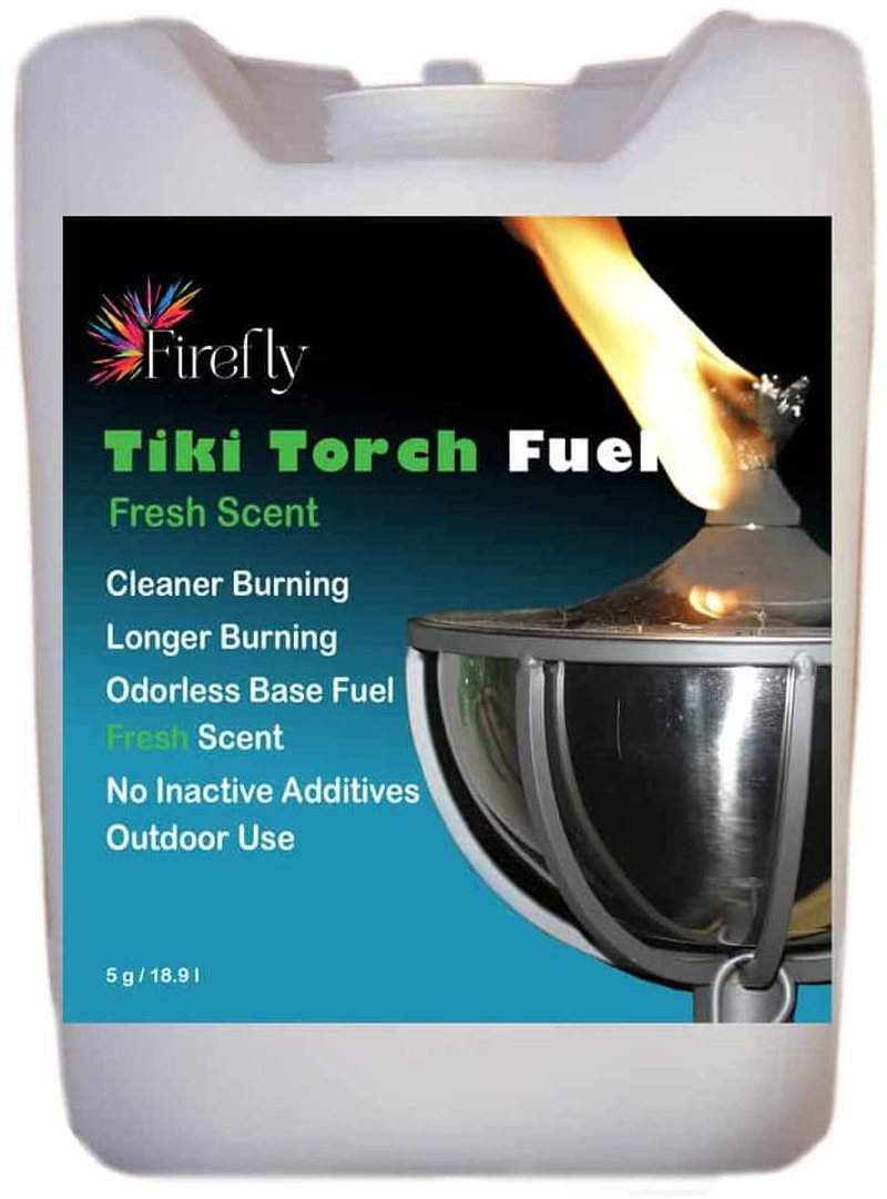 Firefly Bulk Fresh Eucalyptus Scent Tiki Torch Fuel - Significantly Longer Burn - Odorless - Less Smoke - Gold Standard - 5 Gallons Home & Garden > Lighting Accessories > Oil Lamp Fuel Firefly 5 Gallons  
