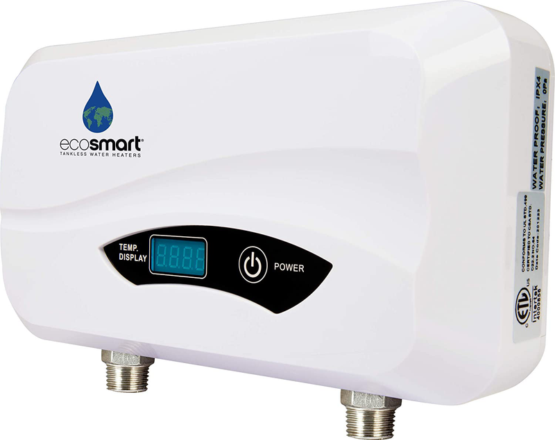 Ecosmart POU 3.5 Point of Use Electric Tankless Water Heater, 3.5Kw@120-Volt, 7” X 11” X 3” Sporting Goods > Outdoor Recreation > Camping & Hiking > Portable Toilets & ShowersSporting Goods > Outdoor Recreation > Camping & Hiking > Portable Toilets & Showers EcoSmart   