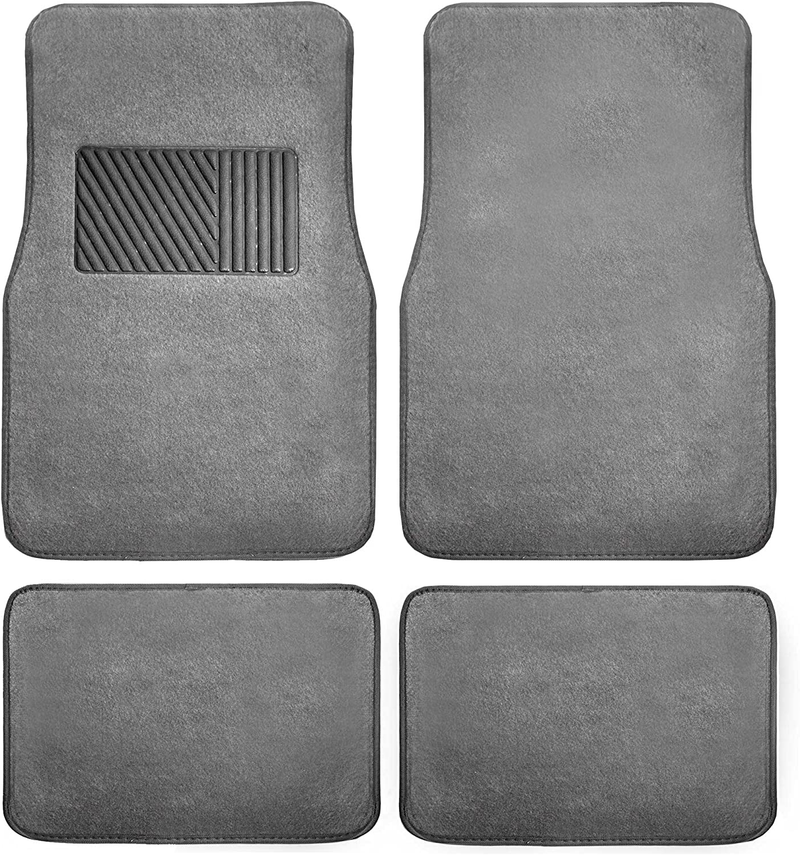 FH Group F14403BEIGE Beige Carpet Floor Mat with Heel Pad (Deluxe), Beige Vehicles & Parts > Vehicle Parts & Accessories > Motor Vehicle Parts > Motor Vehicle Seating FH Group GRAY  