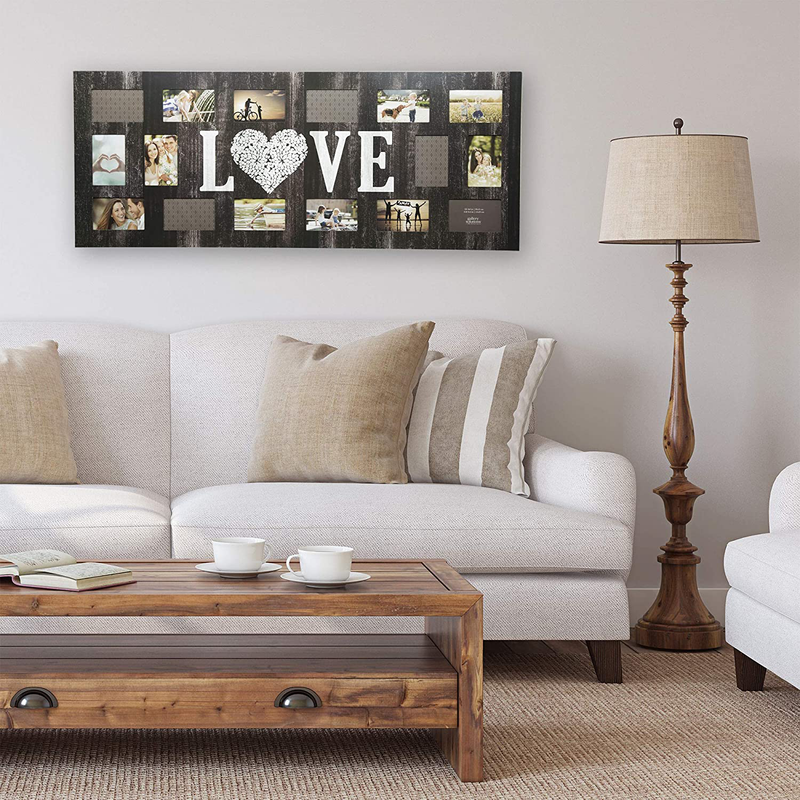 GALLERY SOLUTIONS Rustic 16 Opening Distressed Love Collage Frame Home & Garden > Decor > Picture Frames Gallery Solutions   