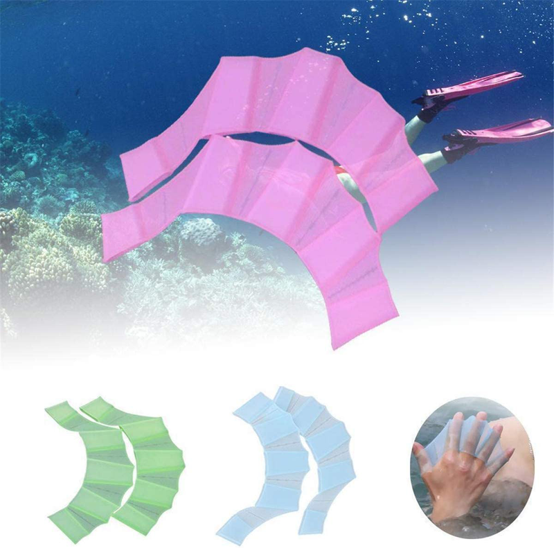 DDNFO Swimming Fins 3 Pair Unisex Frog Type Silicone Girdles Swimming Hand Fins Flippers Palm Finger Webbed Gloves Paddle Water Sports.(DDN52) Sporting Goods > Outdoor Recreation > Boating & Water Sports > Swimming > Swim Gloves DDNFO   