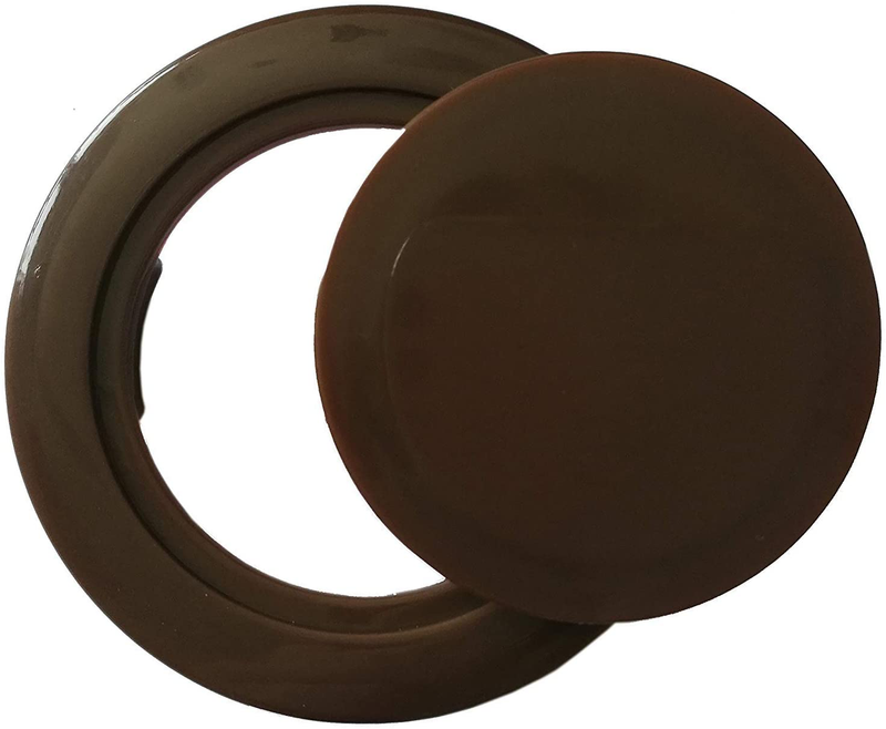 SUQ I OME Patio Parasol Umbrella Hole Ring Cap Plug Set, Coffee Plastic, 2-Inch (Brown)
