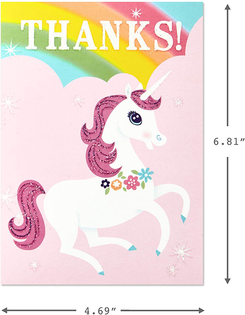 Hallmark Rainbow Unicorn Invitations and Thank You Cards Set (Pack Includes 10 Invites and 10 Thank You Notes) Arts & Entertainment > Party & Celebration > Party Supplies > Invitations Hallmark   