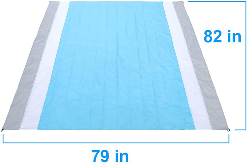 Sisinon Beach Blanke, Oversized 82" X79" Sandproof Waterproof Portable Picnic Mat, Suitable for 4-7 Adults for Outdoor Travel, with Storage Bag Home & Garden > Lawn & Garden > Outdoor Living > Outdoor Blankets > Picnic Blankets Sisinon   