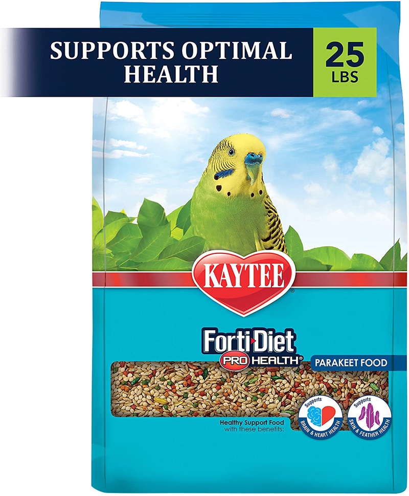 Kaytee Forti-Diet Pro Health Parakeet Food Animals & Pet Supplies > Pet Supplies > Bird Supplies > Bird Food Kaytee 25 Pound (Pack of 1)  