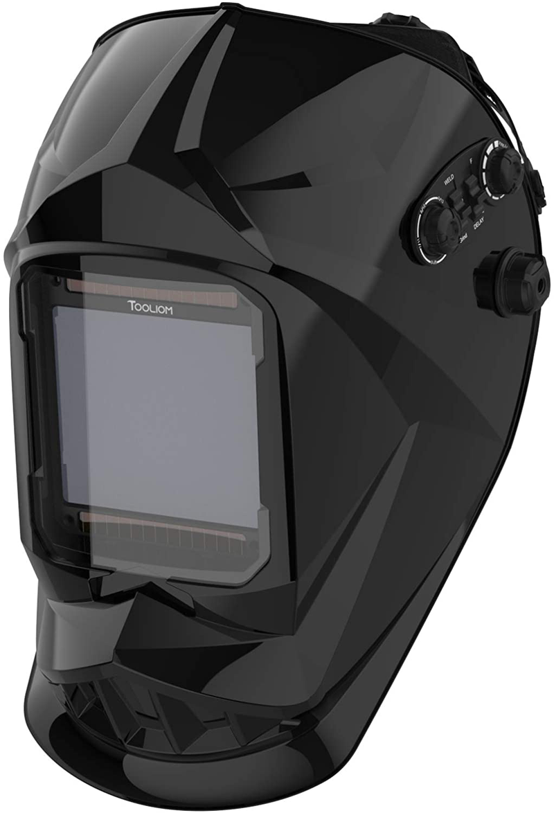 TOOLIOM Welding Helmet, True Color Auto Darkening 1/1/1/2 Large Viewing 3.94"x 3.27" Welder Mask Hood with Weld/Grind/Cut Mode for TIG MIG/MAG MMA Plasma Grinding