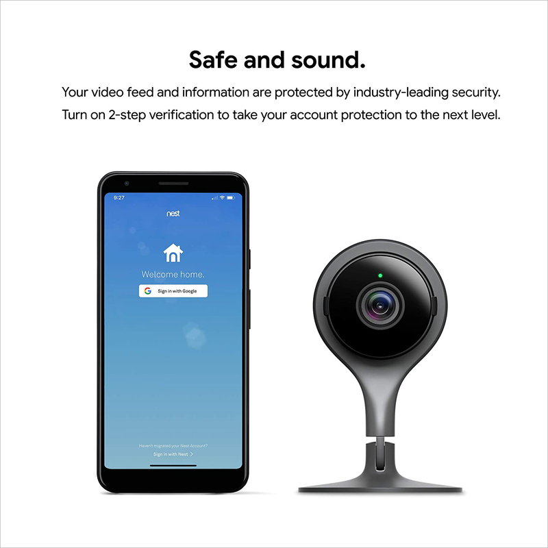 Google Nest Cam Indoor - Wired Indoor Camera for Home Security - Control with Your Phone and Get Mobile Alerts - Surveillance Camera with 24/7 Live Video and Night Vision Cameras & Optics > Cameras > Surveillance Cameras ‎Google   