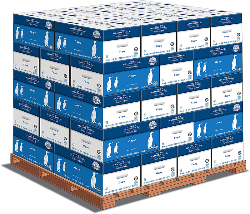 Hammermill Printer Paper, 20 Lb Copy Paper, 8.5 x 11 - 8 Ream (4,000 Sheets) - 92 Bright, Made in the USA Electronics > Print, Copy, Scan & Fax > Printer, Copier & Fax Machine Accessories Hammermill Letter (8.5x11) Pallet 
