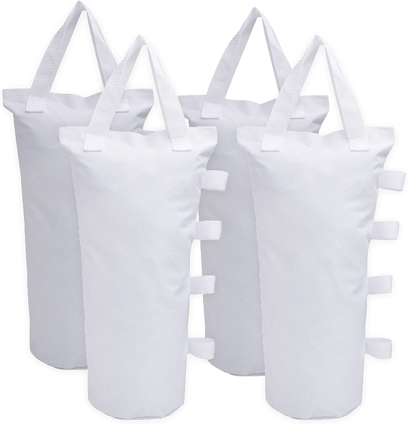 Ikerall Canopy Weights Bag Leg Weight for Pop up Canopy Tent, Sand Bags for Patio Umbrella Instant Outdoor Sun Shelter (4-Pack White) Home & Garden > Lawn & Garden > Outdoor Living > Outdoor Structures > Canopies & Gazebos Ikerall Default Title  