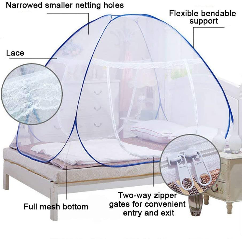 NICE PURCHASE New Portable Folding Mosquito Net Tent Freestand Bed 1 or 2 Openings (1.0M(75 by 38 Inches Lxw))