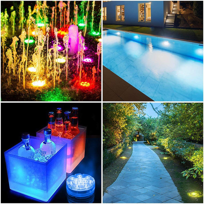 Oralys Pool Lights for Above Ground Pools,16 Colors 15LEDs Magnetic Submersible Swimming LED Lights,Waterproof Underwater Pond Lights with Remote Suction Cups for Inground Pools Bathtub Hot Tub-4 Pack Home & Garden > Pool & Spa > Pool & Spa Accessories Oralys   