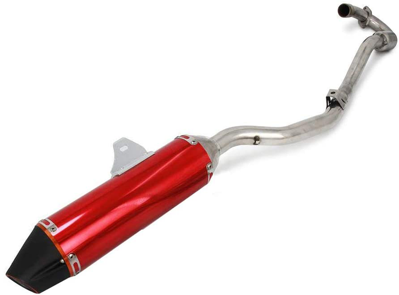 Motorcycle Slip-On Full Exhaust Muffler System - For CRF150F CRF230F 2003-2013 - Red  Unknown Default Title  