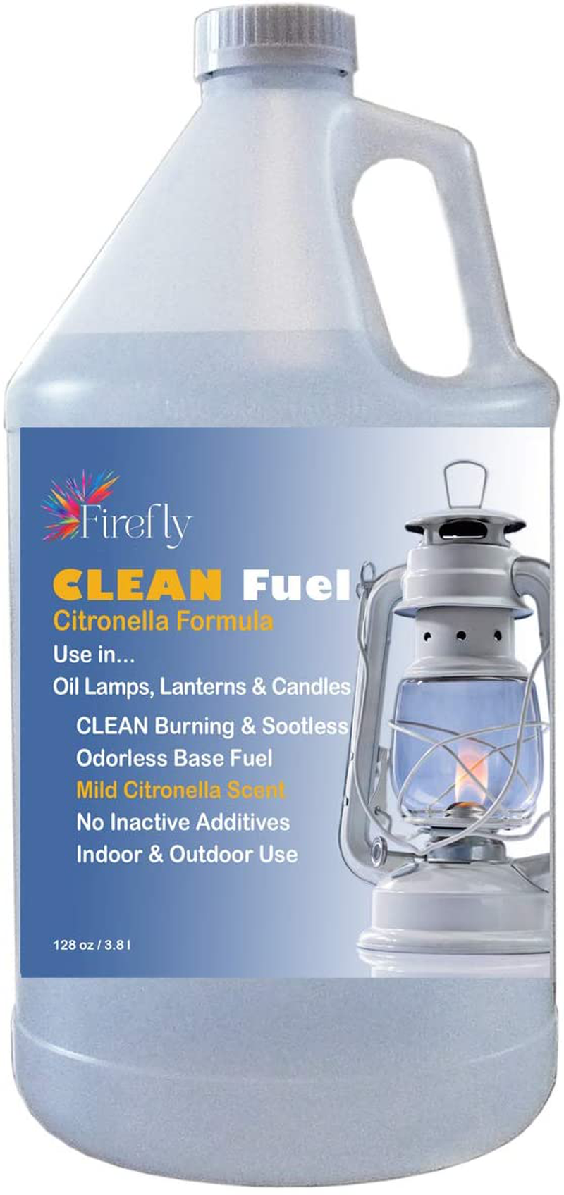 Firefly Kosher Clean Fuel Lamp Oil – Smokeless/Virtually Odorless – Longer Burning – 1 Gallon Home & Garden > Lighting Accessories > Oil Lamp Fuel Firefly Citronella Oil Formula 1 Gallon 