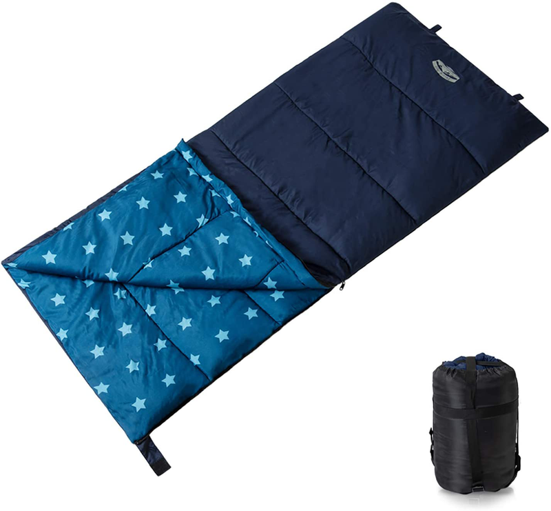 Pacific Pass 50F Synthetic Sleeping Bag with Compression Stuff Sack - Kids Size Sporting Goods > Outdoor Recreation > Camping & Hiking > Sleeping Bags Pacific Pass   