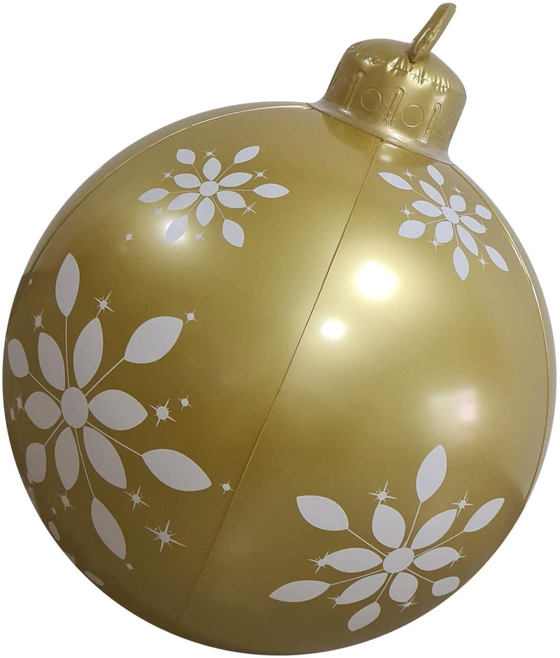 HUANKD Giant Christmas PVC Inflatable Decorated Ball,Christmas Inflatable Outdoor Decorations Holiday inflatables Balls Decoration with Pump (E, XL) Home & Garden > Decor > Seasonal & Holiday Decorations& Garden > Decor > Seasonal & Holiday Decorations HUANKD I X-Large 