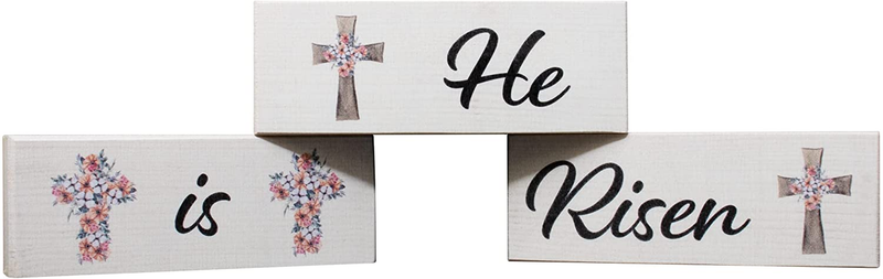 He Is Risen Easter Decor Home & Garden > Decor > Seasonal & Holiday Decorations JennyGems   