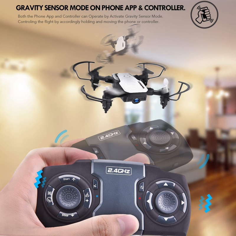 SIMREX X300C Mini Drone RC Quadcopter Foldable Altitude Hold Headless RTF 360 Degree FPV Video WiFi 720P HD Camera 6-Axis Gyro 4CH 2.4Ghz Remote Control Super Easy Fly for Training White Cameras & Optics > Cameras > Film Cameras SIMREX   