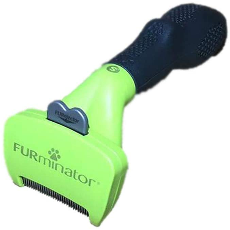 FURminator Undercoat Deshedding Tool for Dogs, Deshedding Brush for Dogs, Removes Loose Hair and Combats Dog Shedding Animals & Pet Supplies > Pet Supplies > Dog Supplies FURminator short hair - new model Small 