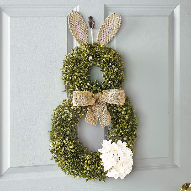 The Lakeside Collection Cottontail Easter Bunny Wreath - Spring Season Front Door Decoration Home & Garden > Decor > Seasonal & Holiday Decorations The Lakeside Collection   