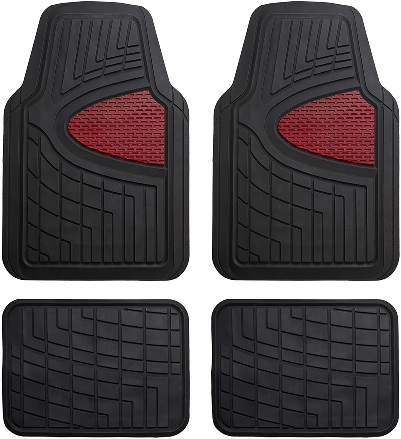 FH Group Beige F11311BEIGE Rubber Floor Mat(Heavy Duty Tall Channel, Full Set Trim to Fit) Vehicles & Parts > Vehicle Parts & Accessories > Motor Vehicle Parts > Motor Vehicle Seating FH Group Burgundy  