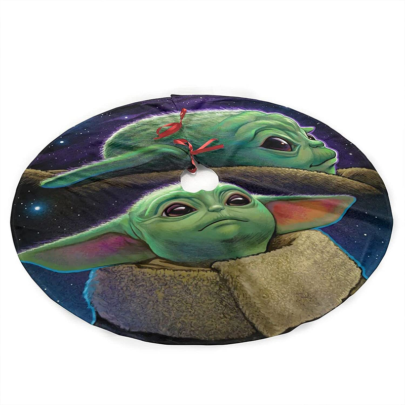 Dead The Nightmare Before Christmas Tree Skirt Xmas New Year Holiday Decorations Indoor Outdoor 36 inch Home & Garden > Decor > Seasonal & Holiday Decorations > Christmas Tree Skirts Sictlay Yoda  