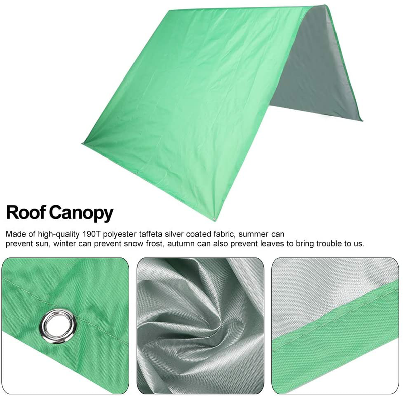 Fdit Outdoor Swing 3 Colors Choices Canopy Kids Playground Roof Heavy Duty Swing Set Canopy Waterproof Cover Replacement Tarp Sunshade(1