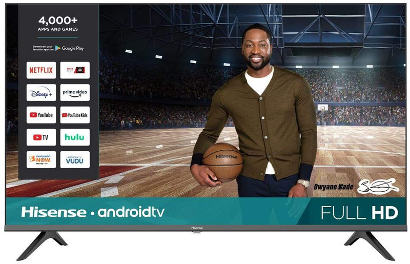 Hisense 43-Inch 43H5500G Full HD Smart Android TV with Voice Remote (2020 Model) Electronics > Video > Televisions Hisense TV Only 43-Inch 
