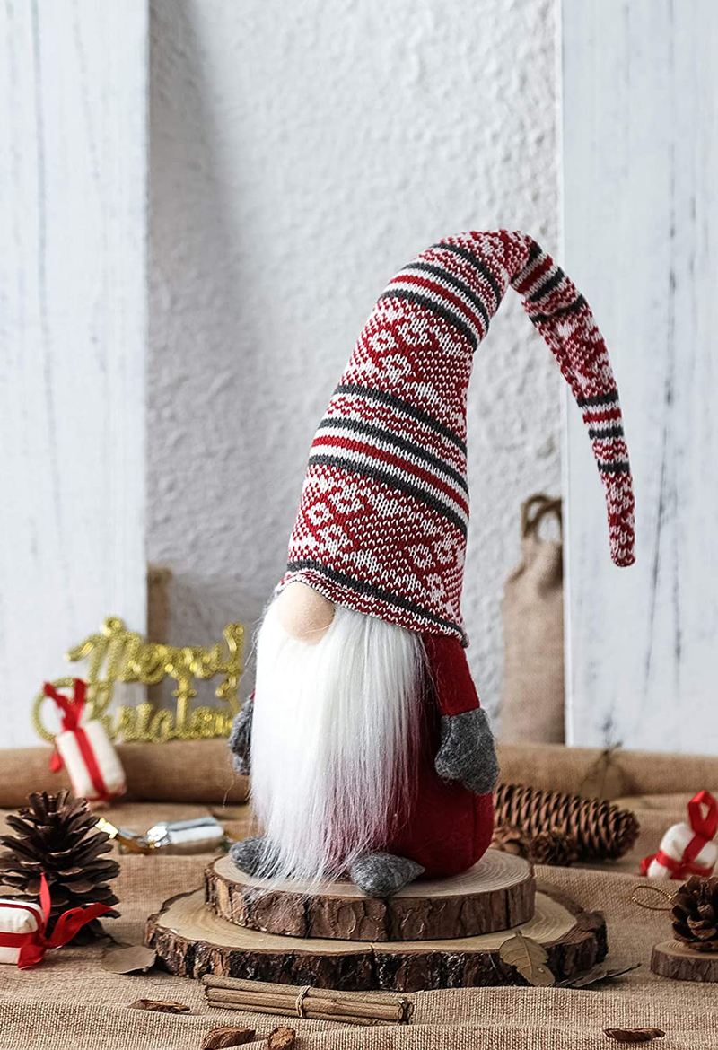 Funoasis Holiday Gnome Handmade Swedish Tomte, Christmas Elf Decoration Ornaments Thanks Giving Day Gifts Swedish Gnomes tomte (Red Stripe - 19 Inches) Home & Garden > Decor > Seasonal & Holiday Decorations& Garden > Decor > Seasonal & Holiday Decorations Funoasis   