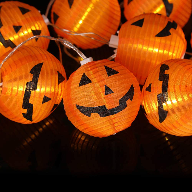 Halloween Lights,Makion Halloween Decorations Fairy Lights 2.5M/8.2FT 10 Led Pumpkin Lanterns Battery Powered String Lights Arts & Entertainment > Party & Celebration > Party Supplies Makion   