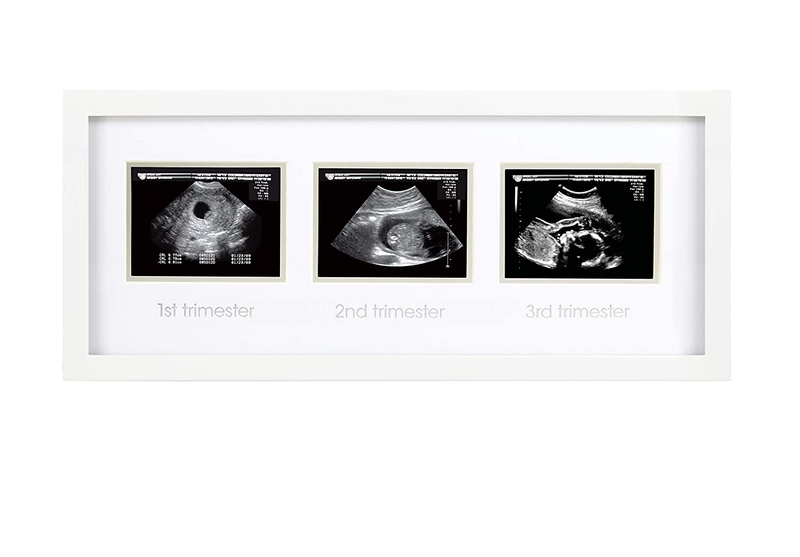 Pearhead Love at First Sight Sonogram Picture Frame, Baby Ultrasound Photo Frame, Baby Nursery Décor, White Home & Garden > Decor > Seasonal & Holiday Decorations Pearhead Trimester Sonogram Frame, White  