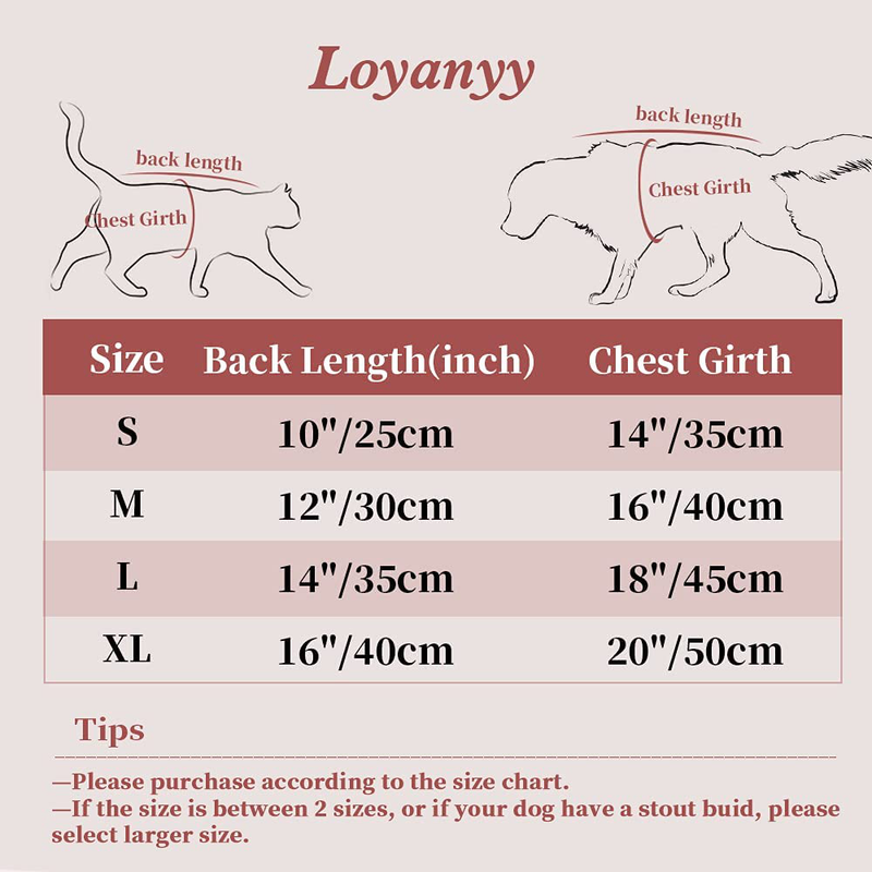Loyanyy Fleece Lined Dog Vest for Winter Warm Soft Sweater for Small Medium Dog Cat Cute Puppy Kitten Clothes Animals & Pet Supplies > Pet Supplies > Cat Supplies > Cat Apparel Loyanyy   
