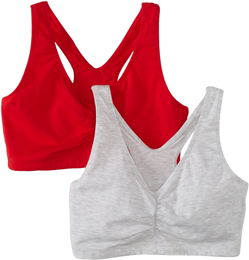 Hanes Women's X-Temp ComfortFlex Fit Pullover Bra MHH570 2-Pack ApparApparel & Accessories > Clothing > Underwear & Socks > Brasel & Accessories > Clothing > Underwear & Socks > Bras Hanes Bras Formula One Red/Heather Grey X-Large 