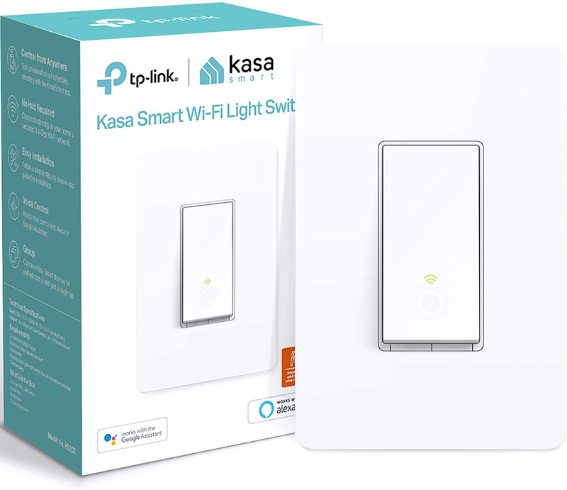 Kasa Smart Light Switch HS200, Single Pole, Needs Neutral Wire, 2.4GHz Wi-Fi Light Switch Works with Alexa and Google Home, UL Certified, No Hub Required , White Sporting Goods > Outdoor Recreation > Winter Sports & Activities TP-LINK USA Default Title  