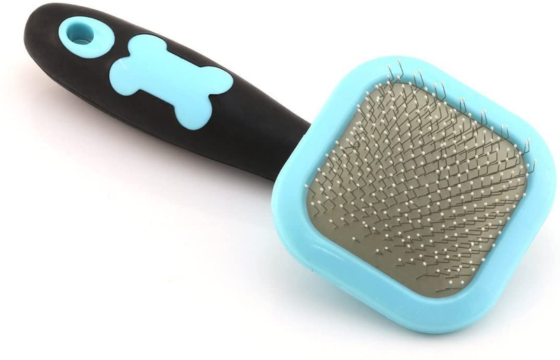 PETPAWJOY Slicker Brush, Dog Brush Gently Cleaning Pin Brush for Shedding Dog Hair Brush for Small Dogs Puppy Yorkie Poodle Rabbits Cats Animals & Pet Supplies > Pet Supplies > Cat Supplies > Cat Apparel PETPAWJOY   