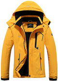 Pooluly Women's Ski Jacket Warm Winter Waterproof Windbreaker Hooded Raincoat Snowboarding Jackets  Pooluly Orange XX-Large 