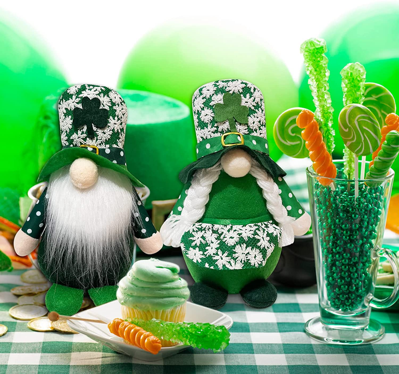 Serfeliz 2 PCS St. Patrick'S Day Ornaments Gnome Plush Doll, Leprechaun Figurine, St. Patrick'S Day Decoration and Gifts. Arts & Entertainment > Party & Celebration > Party Supplies Generic   