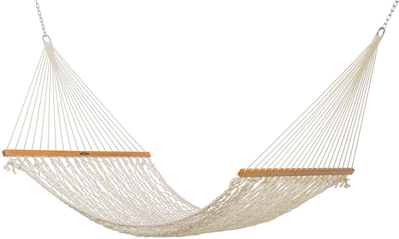 Original Pawleys Island 15OC Presidential Original Cotton Rope Hammock with Free Extension Chains & Tree Hooks, Handcrafted in The USA, Accommodates 2 People, 450 LB Weight Capacity, 13 ft. x 65 in. Home & Garden > Lawn & Garden > Outdoor Living > Hammocks Original Pawleys Island Single  