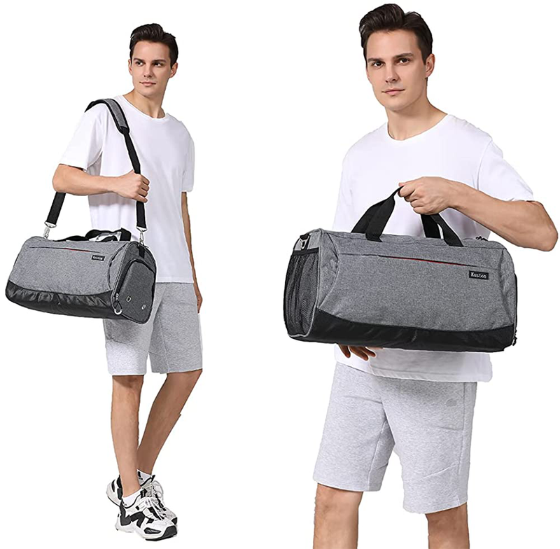 Kuston Sports Small Gym Bag for Men and Women Travel Duffel Bag Workout Bag with Shoes Compartment&Wet Pocket Home & Garden > Household Supplies > Storage & Organization Kuston   
