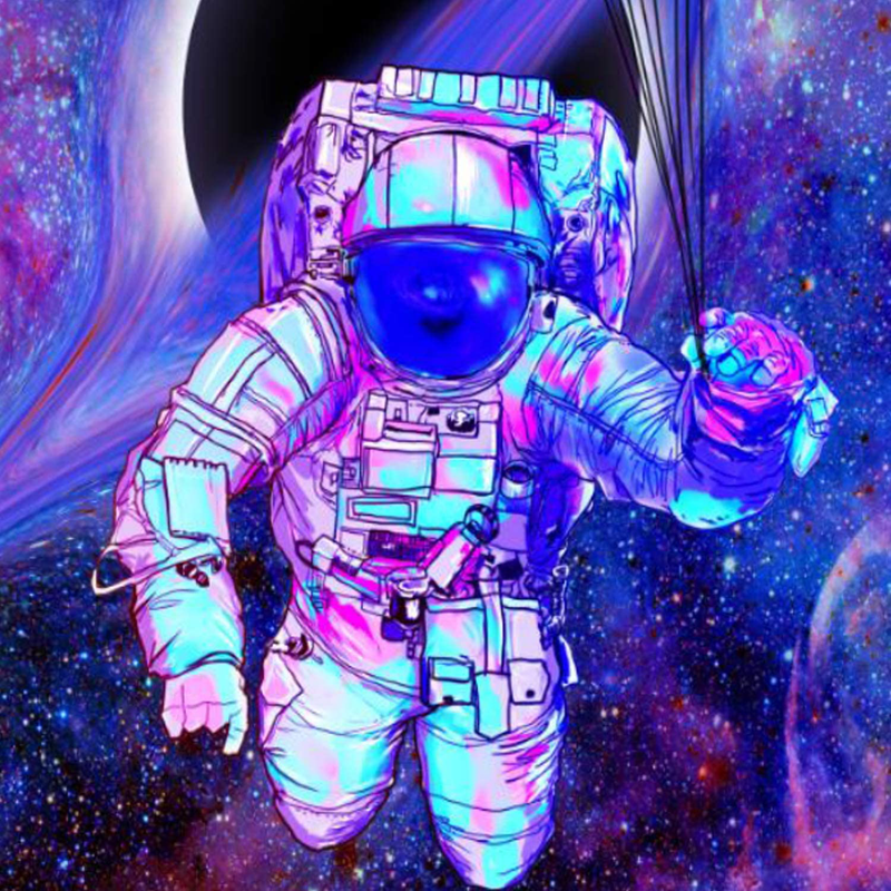Galoker Space Tapestry, Astronaut Tapestry Galaxy Tapestry Spaceman Astronaut Starry Art Print Wall Hanging Tapestry for Home Decor(H70.8×W92.5 inches) Home & Garden > Decor > Artwork > Decorative Tapestries Galoker   