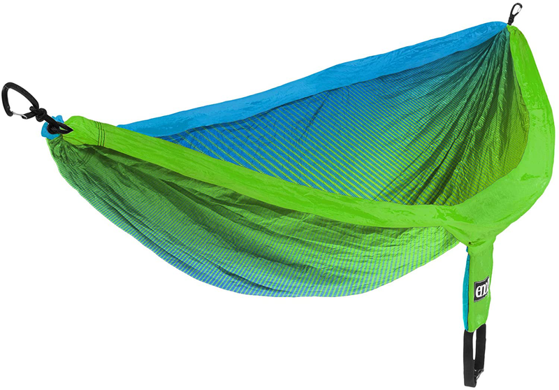 ENO, Eagles Nest Outfitters DoubleNest Print Lightweight Camping Hammock, 1 to 2 Person Home & Garden > Lawn & Garden > Outdoor Living > Hammocks ENO Fade Teal/Chartreuse  