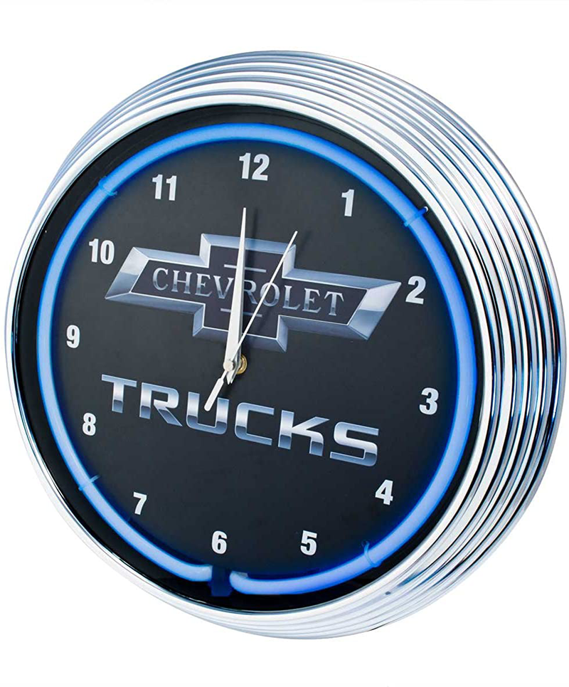 Neonetics Chevy Trucks Neon Wall Clock, 15-Inch Home & Garden > Decor > Clocks > Wall Clocks Neonetics   