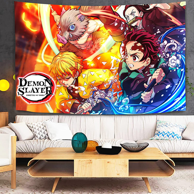 Timimo Anime Tapestry-Anime Poster Tapestry-Comic Character Tapestry-Japanese Hero Tapestry, Anime Theme Party Decoration… Home & Garden > Decor > Artwork > Decorative Tapestries Timimo Anime Background Painting  
