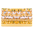 E&EY Fat Quarters Quilting Fabric Bundles 19” x 20” inches, for Patchwork Sewing Crafting Print Floral (Yellow) Arts & Entertainment > Hobbies & Creative Arts > Arts & Crafts > Art & Crafting Materials > Textiles > Fabric E&EY Yellow  