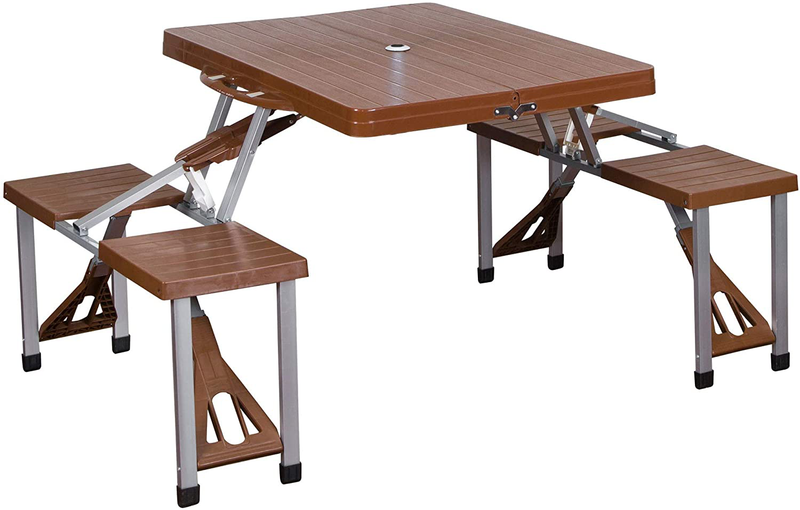 Stansport Picnic Table and Umbrella Comb Sporting Goods > Outdoor Recreation > Camping & Hiking > Camp Furniture Stansport   