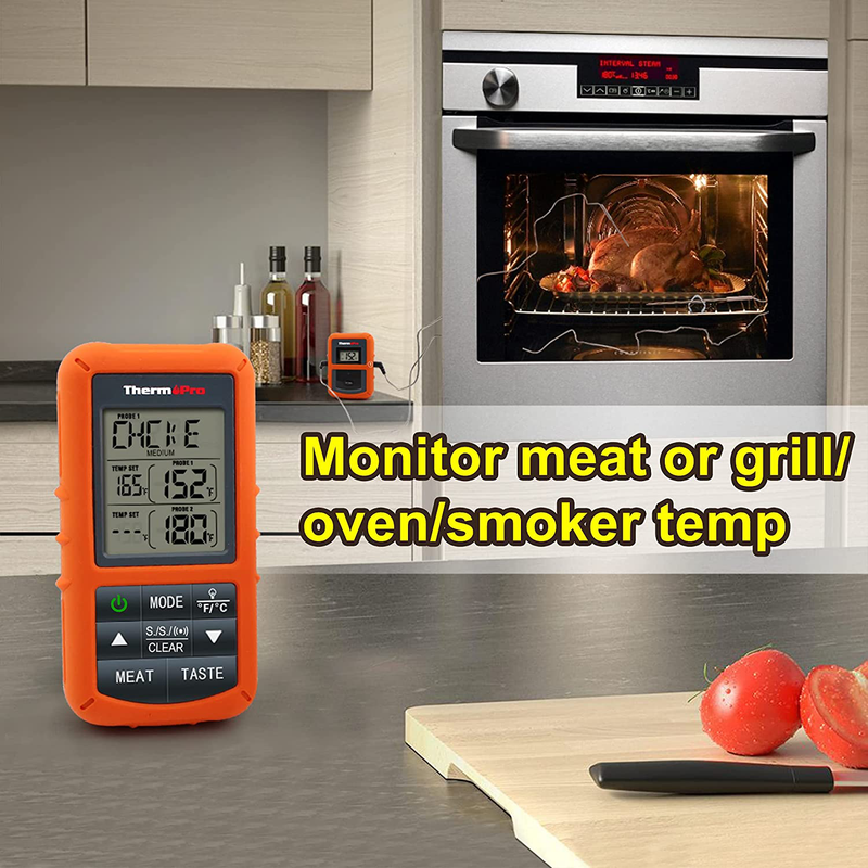 ThermoPro TP20 Wireless Remote Digital Cooking Food Meat Thermometer with Dual Probe for Smoker Grill BBQ Thermometer Home & Garden > Kitchen & Dining > Kitchen Tools & Utensils ThermoPro   