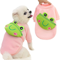 HRTTSY Funny Dog Shirts with Cute Cartoon Cross Body Bag for Small Dogs Cats Soft Breathable Fall Winter Warm Kitten Puppy Sweatshirt Clothes Pet T-Shirt Sweater Outfits Chihuahua Apparels Animals & Pet Supplies > Pet Supplies > Cat Supplies > Cat Apparel HRTTSY Pink Medium 