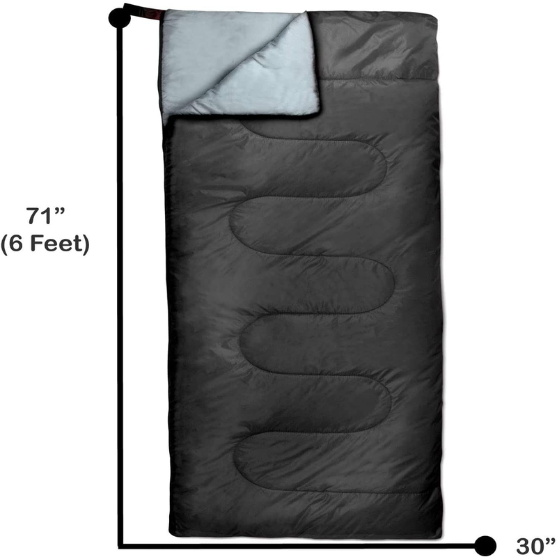 Envelope Sleeping Bags 4 Seasons Warm or Cold Lightweight Indoor Outdoor Sleeping Bags for Adults, Backpacking, Camping Sporting Goods > Outdoor Recreation > Camping & Hiking > Sleeping Bags Trail maker   