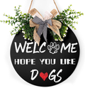 Easter Signs, Easter Door Decorations Hanging Coloured Eggs Easter Decorations for Door the Home Rustic, Spring for Home Outdoor Easter Gifts Home Coffee Shop Bakery Farmhouse Window 12"X 12"Inch Home & Garden > Decor > Seasonal & Holiday Decorations Harooni Welcome Dog Sign 12X12inch 