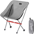 Naturehike Portable Camping Chair - Compact Ultralight Folding Backpacking Chairs, Small Collapsible Foldable Packable Lightweight Backpack Chair in a Bag for Outdoor, Camp, Picnic, Hiking (Gray)