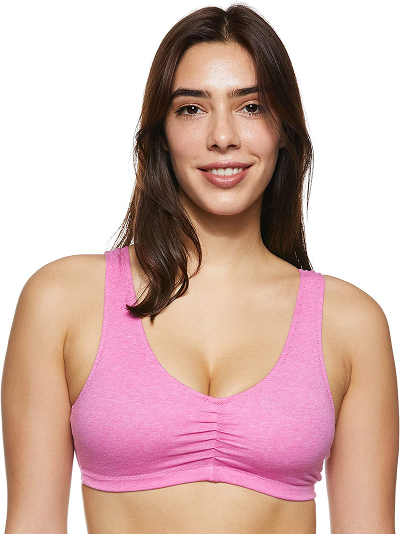 Hanes Women's X-Temp ComfortFlex Fit Pullover Bra MHH570 2-Pack ApparApparel & Accessories > Clothing > Underwear & Socks > Brasel & Accessories > Clothing > Underwear & Socks > Bras Hanes Bras Gravel Grey Heather/Pink Power Heather Large 